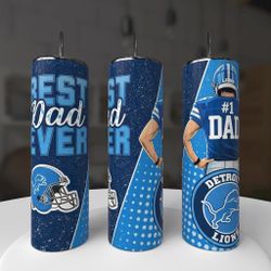 Detroit Lions Football Dad Tumbler