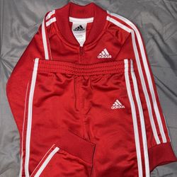 Adidas Kids Red Tracksuit 24months