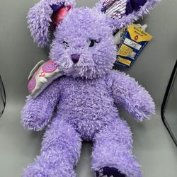 Build a Bear Plush Jammin Bunny Rabbit Purple Music Note Stuffed Animal Doll Toy