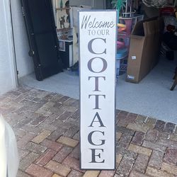 Welcome Cottage Sign