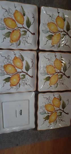 Maxcera lemon full sized plates