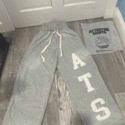 Grey ATS Rhinestone Sweatpants