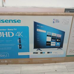 75" HISENSE ROKU TV UHD HDR SMART TV