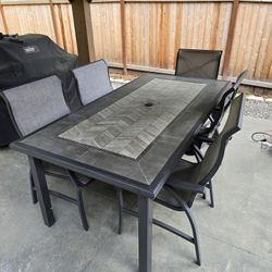 Patio Dining Table set  with 5 Chairs