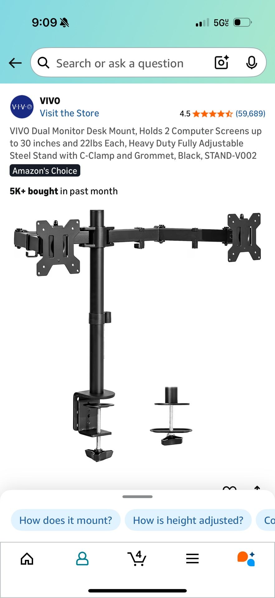 Monitor Desk Mount