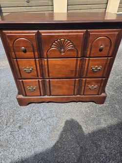 Vintage Solid Wood Chest Of Drawers