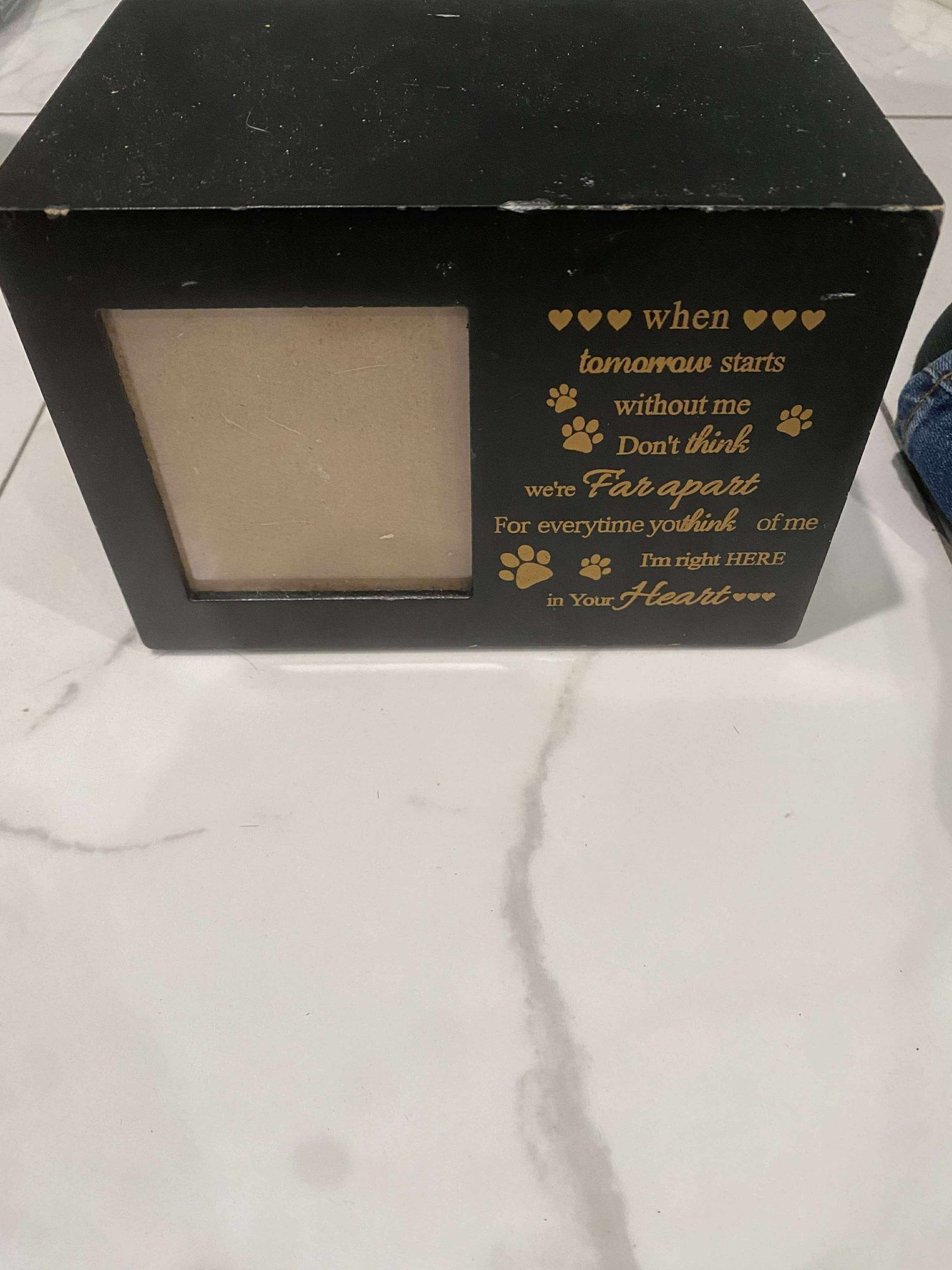 Memorial Funeral Urn Box Pet Dog Cat Ashes