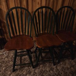 Used Wooden Bar Stools