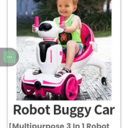 TOBBI 3-N-1 ROBOT KIDS ELECTRIC BUGGY
