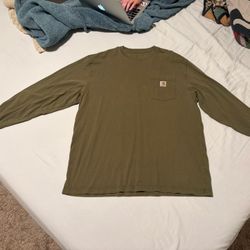 Carhartt Size XL Men’s Long Sleeve Shirt Original Fit Green
