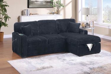 Sectional sleeper with storage