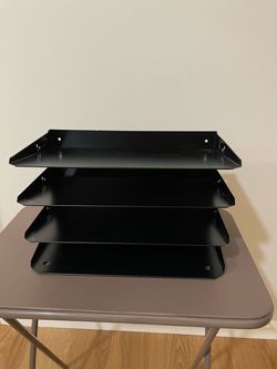 4 Compartments Steel File Organizer