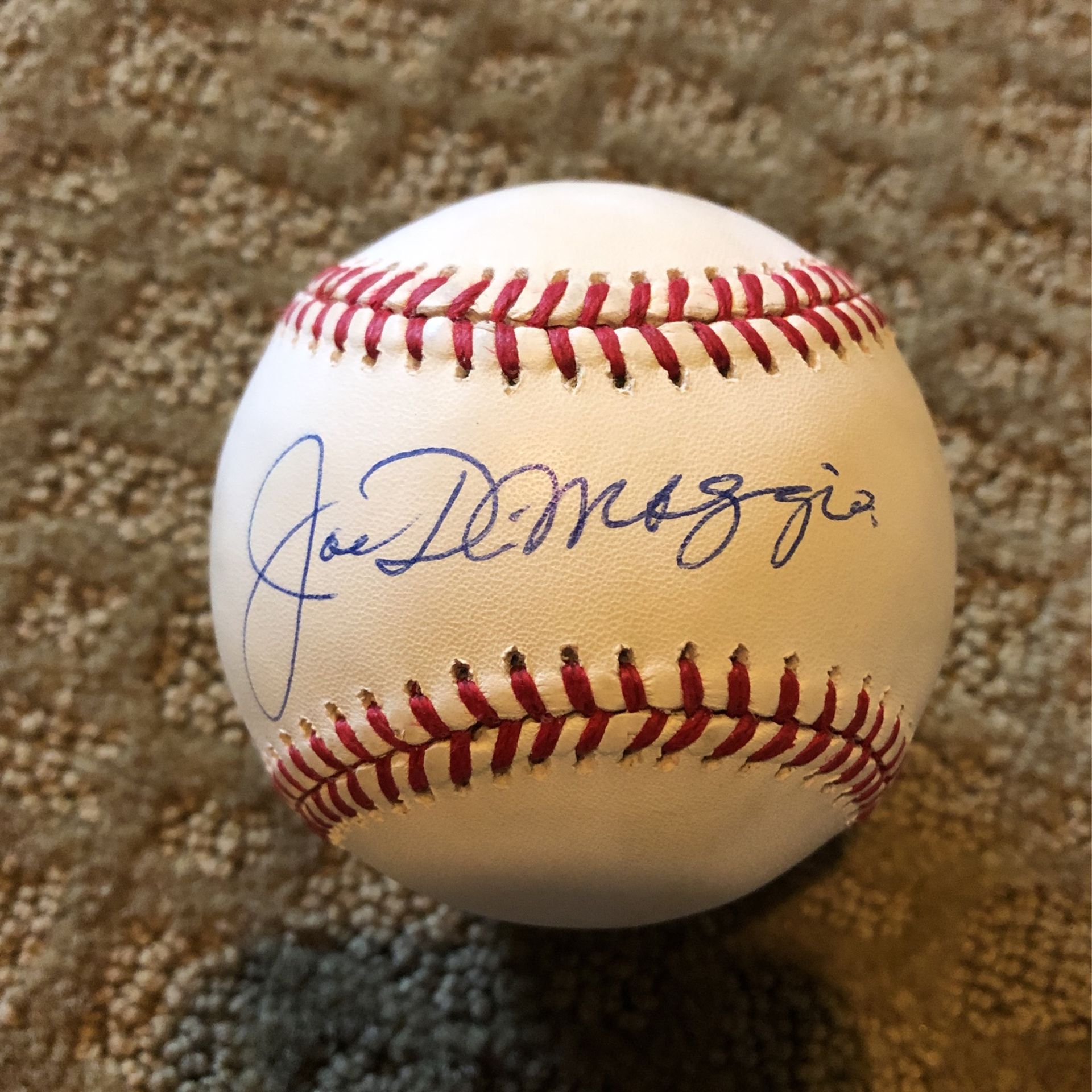 Joe DiMaggio Autographed Baseball