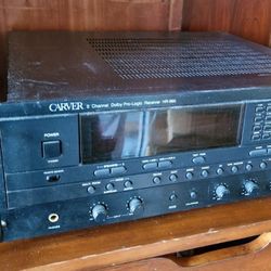 Carver 5 channel Dolby pro- logic amplifier. HR 895