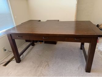 Pottery Barn Lucas Desk and 2 File Cabinets