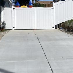 White Vinyl Fence