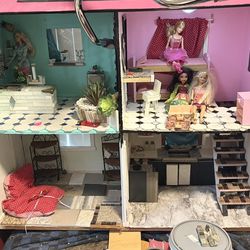 Upgraded Vintage Dollhouse