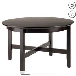 Winsome Wood Toby Round Coffee Table, Espresso Finish（91198151）