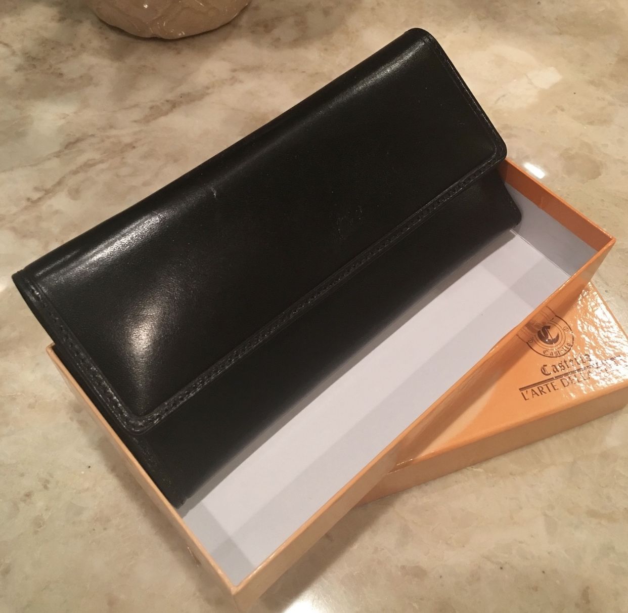 Black Genuine Leather Wallet - Brand New in Box