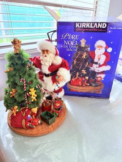 Kirkland Signature Hand Made Santa Decor, Christmas Decorations, Santa Christmas Tree
