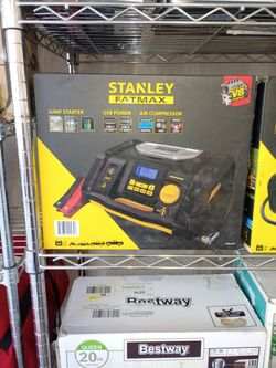 Stanley Fatmax 1200 Amp Jump Starter with Air Compressor & USB Power