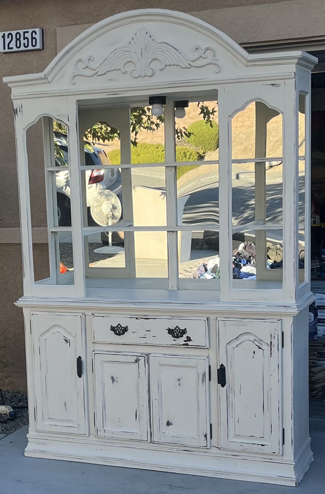Farmhouse China Cabinet/Coffee bar One Of A Kind