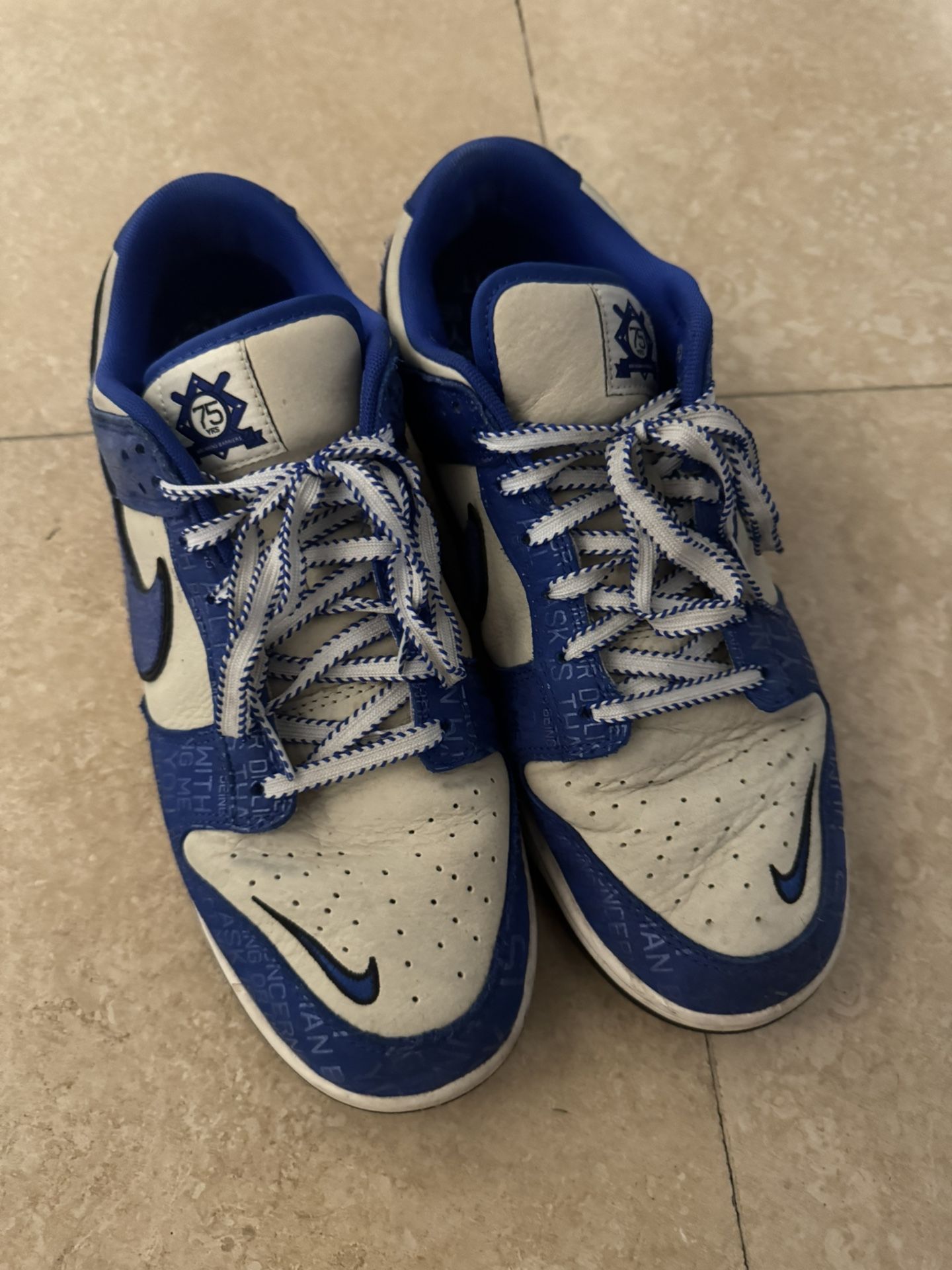 Jackie Robinson Dunks Size 12