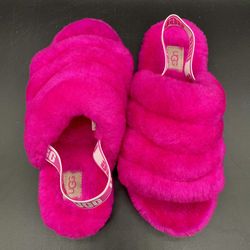 Hot Pink Ugg Fluff Yeah Slides Women’s Size 7