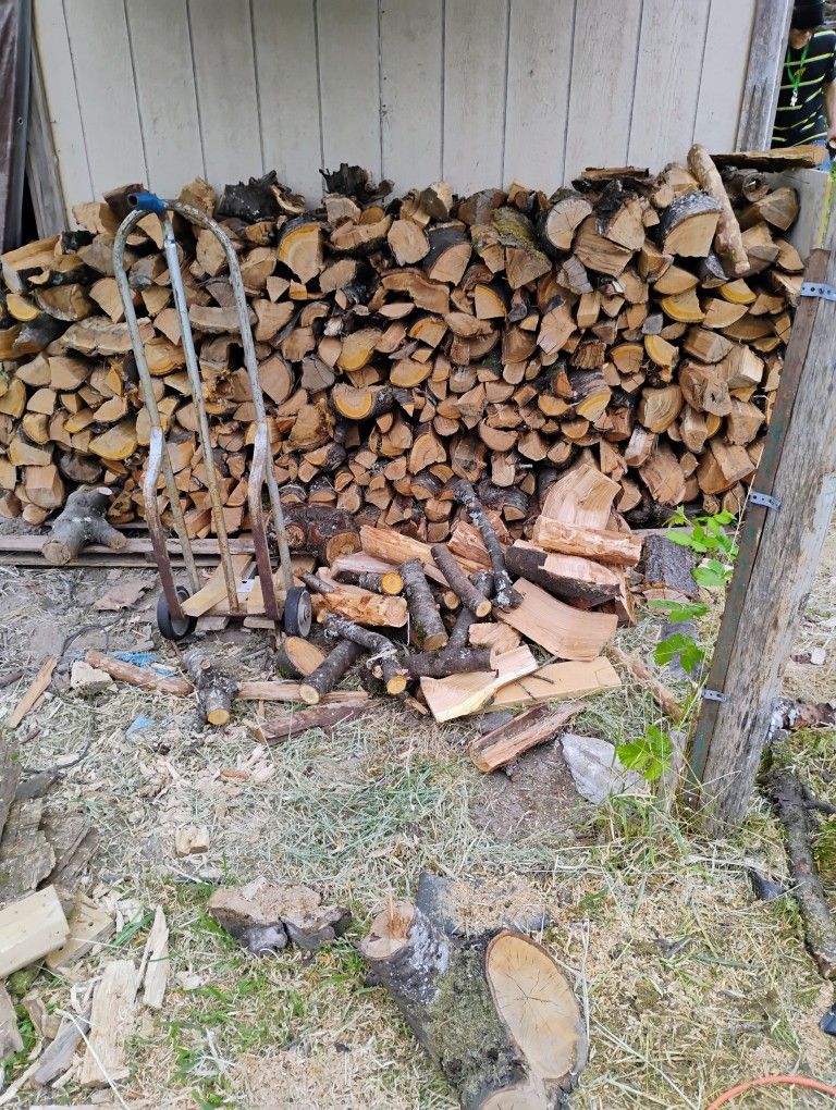 Cord Of mostly Seasoned Cherry Wood