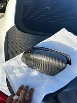 Charger Carbon Fiber Side Mirror Caps