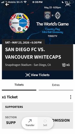 SDFC VS VANCOUVER