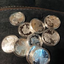 Replica silver plated eagles