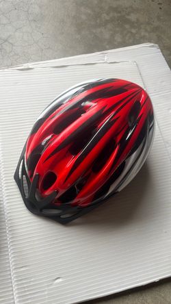 Red Black White Bike Helmet