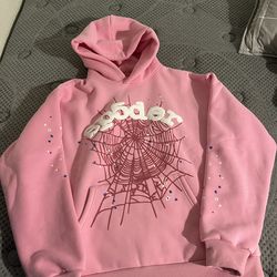 OG pink sp5der hoodie Large