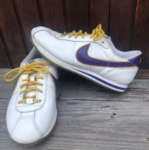 Men 8 US Nike Cortez Deluxe L.A Lakers 304581 151 2002 Model 