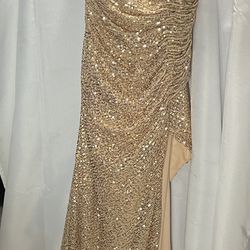 cinderella divine dress Gold Size Large Long