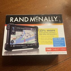 NEW Rand McNally TND Tablet 1050 10” Truck Navigator Device New/Sealed