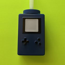 16oz Game Boy Water Bottle w/ Lid & Straw