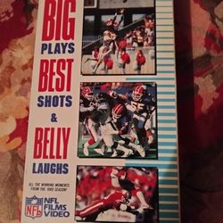 NFL Films VHS Big Plays Best Shots & Belly Laughs