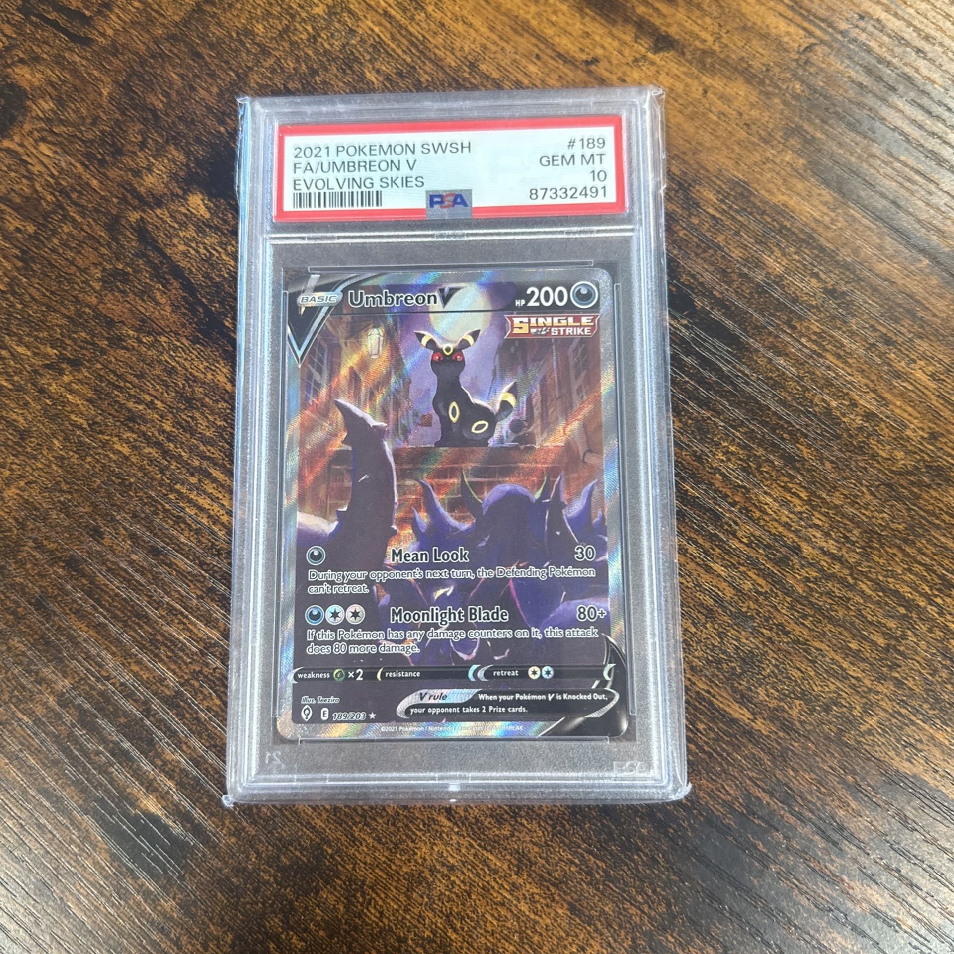 Pokemon Umbreon V Alt Art PSA 10