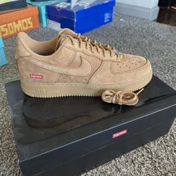 Supreme Low Wheat Nike Air Force 1 Size 11