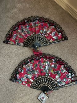 Gorgeous Handheld Folding Fans $15 A Piece