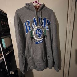 MITCHELL AND NESS LOS ANGELES RAMS THROWBACK HOODIE XL