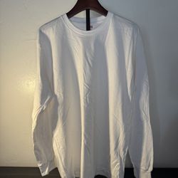 Supreme - Long Sleeve Blank Tee Shirt “White” (Size Large Men’s) Brand New !! Never Worn !!