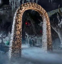 HUGE Skull And Bones Archway For Halloween - ONE Available - NEW IN BOX