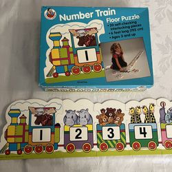 Number & Animal Train Floor Puzzle