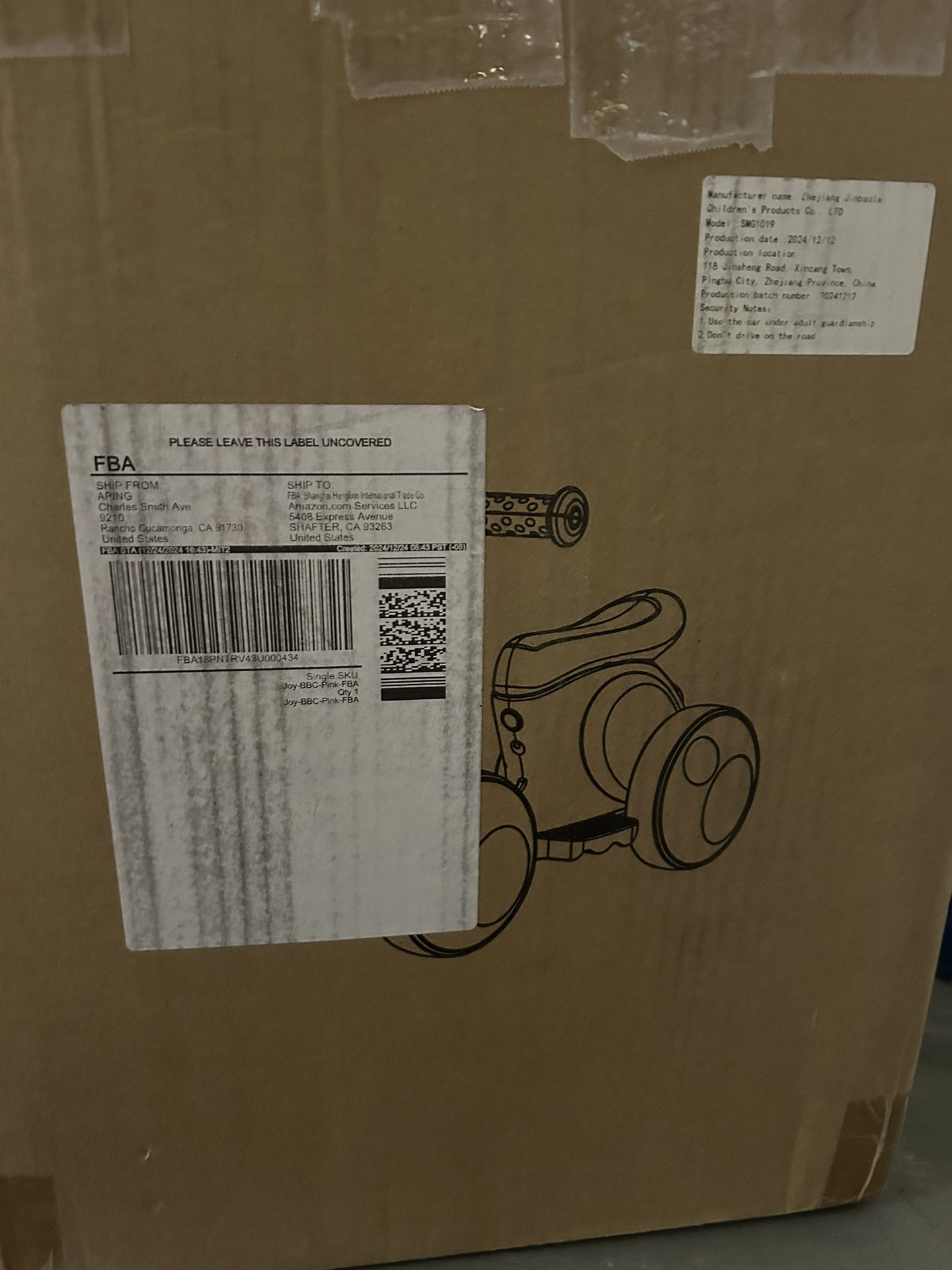 Baby Balance Bike 6 Volt With Bubble Blower