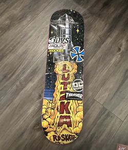 Signed 8.25 Skateboard Deck / Gripped - Greg Lutzka + Poster