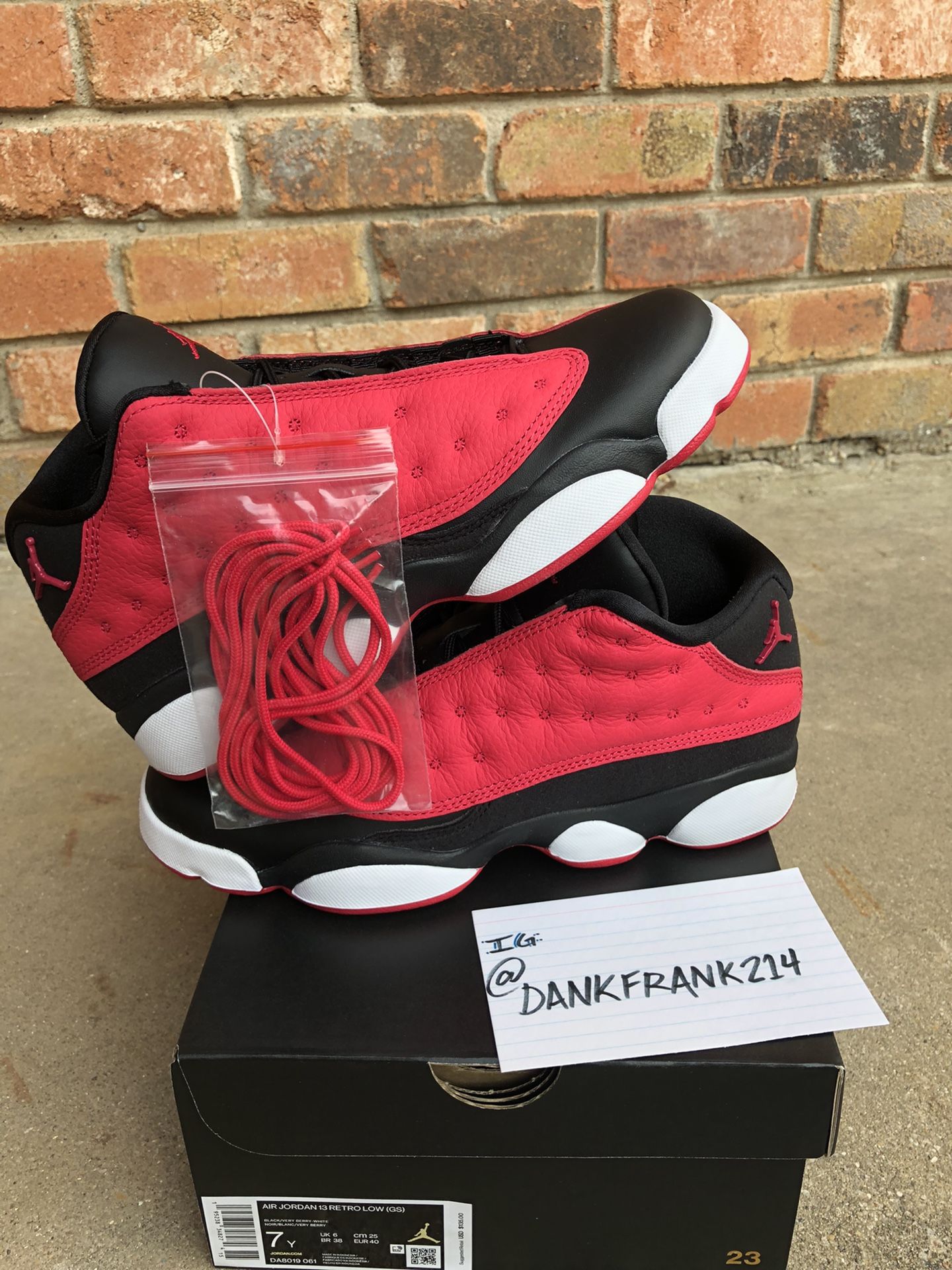 Air Jordan Retro 13 Low Very Berry Size 7 GS