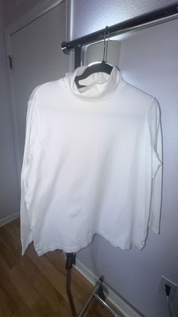 Lands’ End White Turtleneck Top Long Sleeve Shaped Fit - Woman’s Size 1X 16W-18W